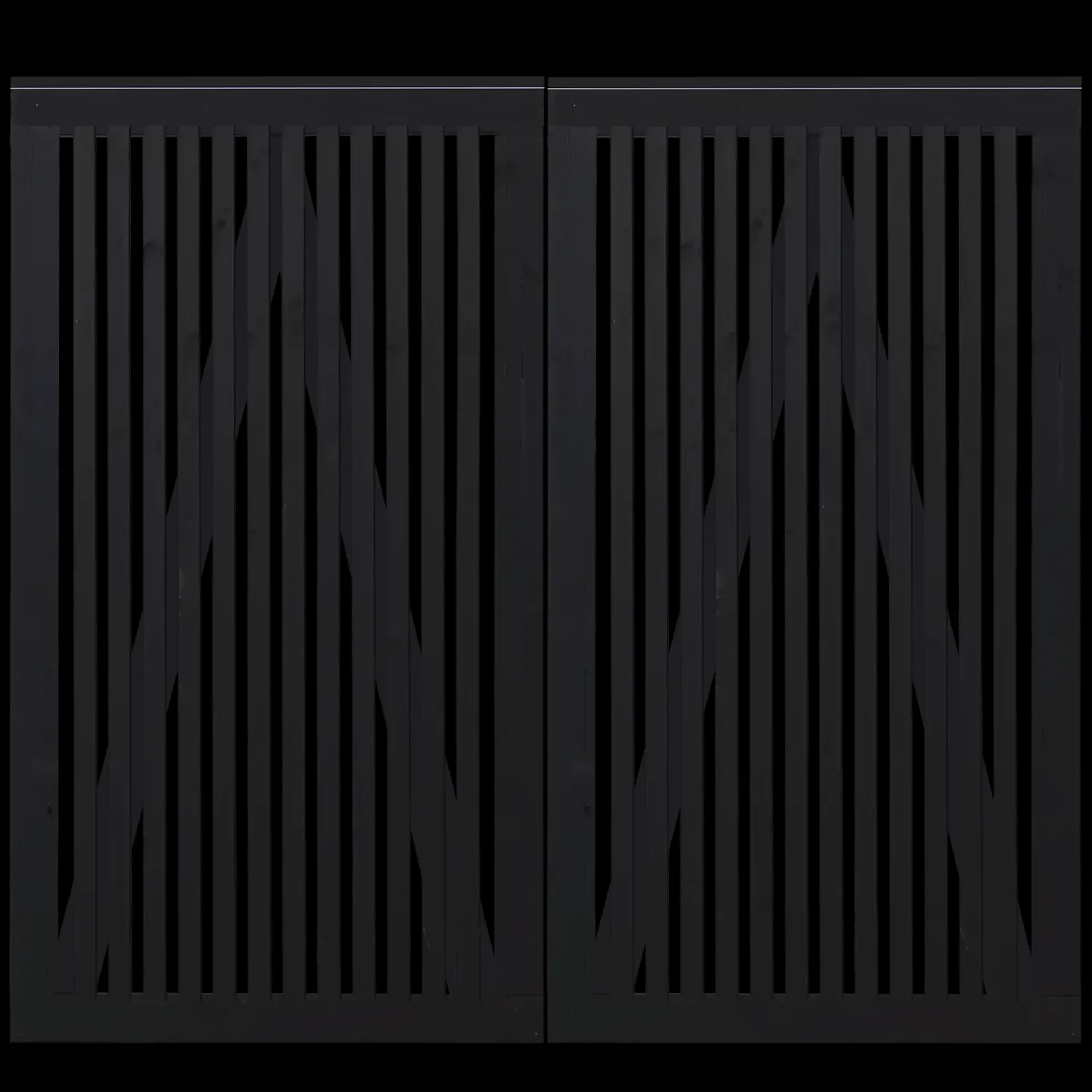 Best Plus Sendai dobbeltlåge 200x80 cm sort