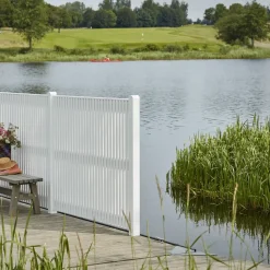 Plus Lamelhegn^Sendai hegn 180x80 cm hvid