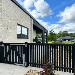 Plus Lamelhegn^Sendai hegn 180x80 cm sort