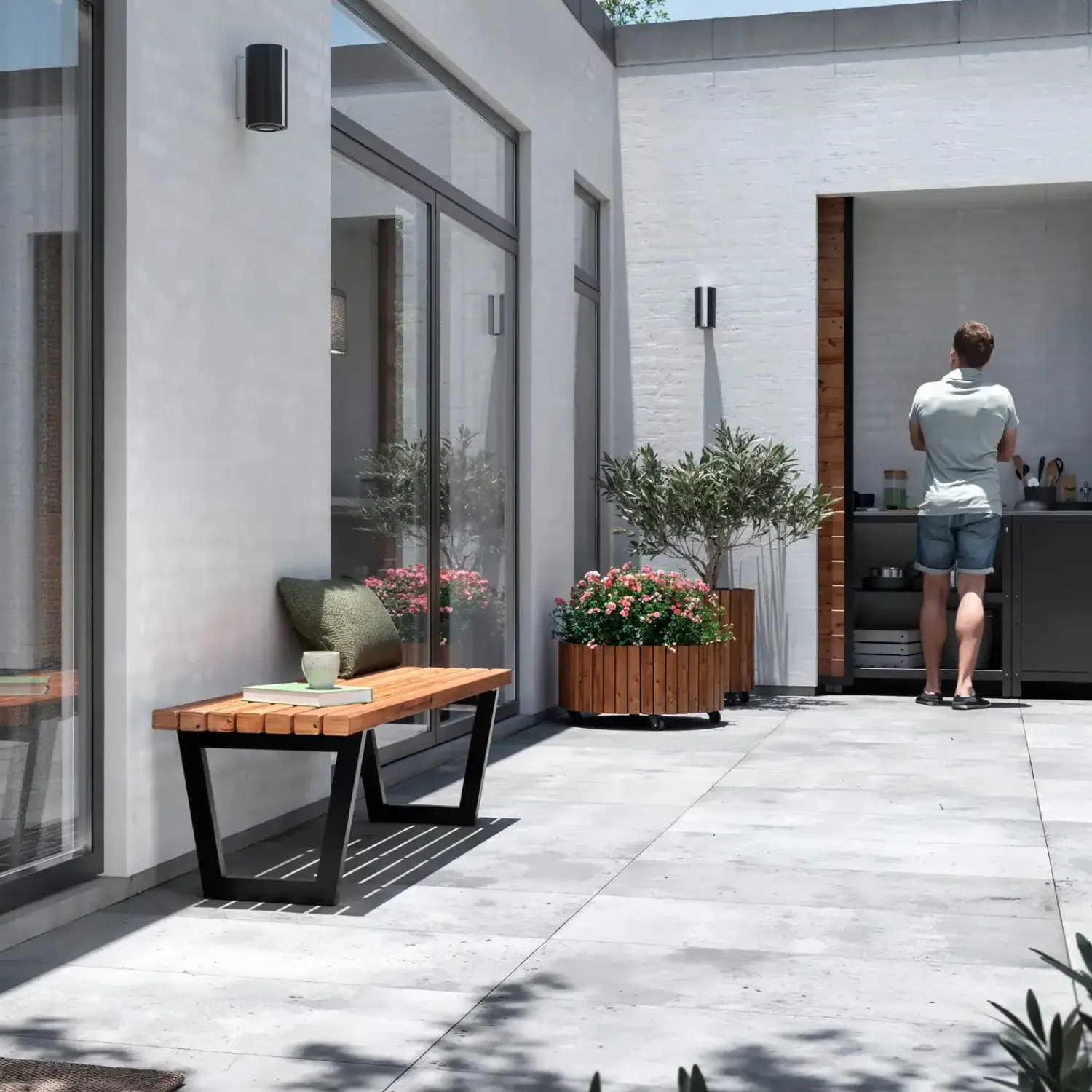 Clearance Plus Siesta Living bænk/bord 150 cm