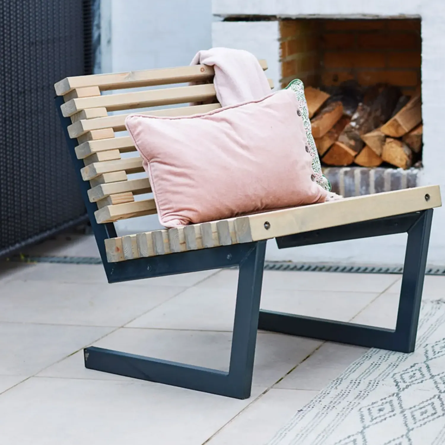 Plus Bord- Og Bænkesæt^Siesta rustik trallestol 80 cm