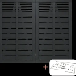 Plus Havelåger^Silence dobbeltlåge inkl. beslag 200x110 cm sort