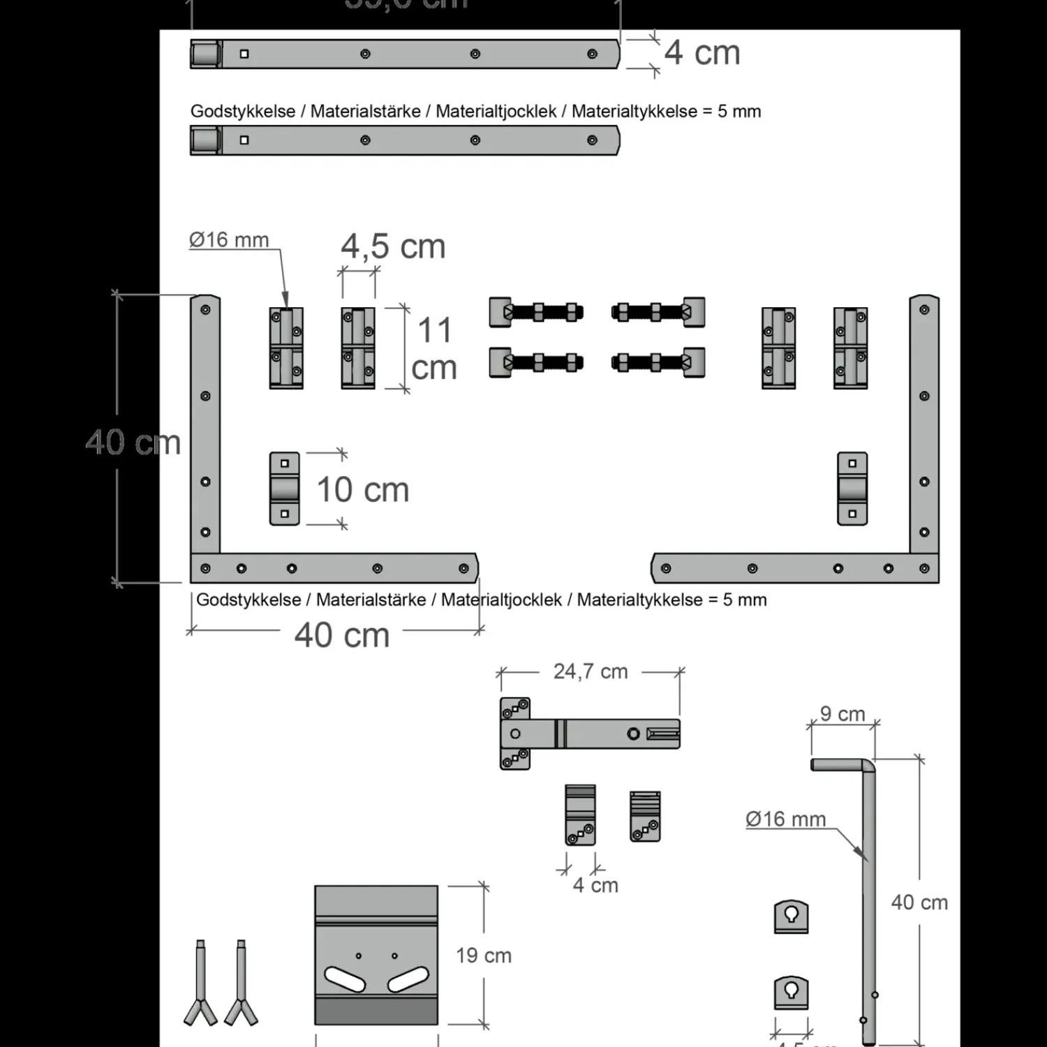 New Plus Silence Dobbeltlåge inkl. beslag 200x110 cm