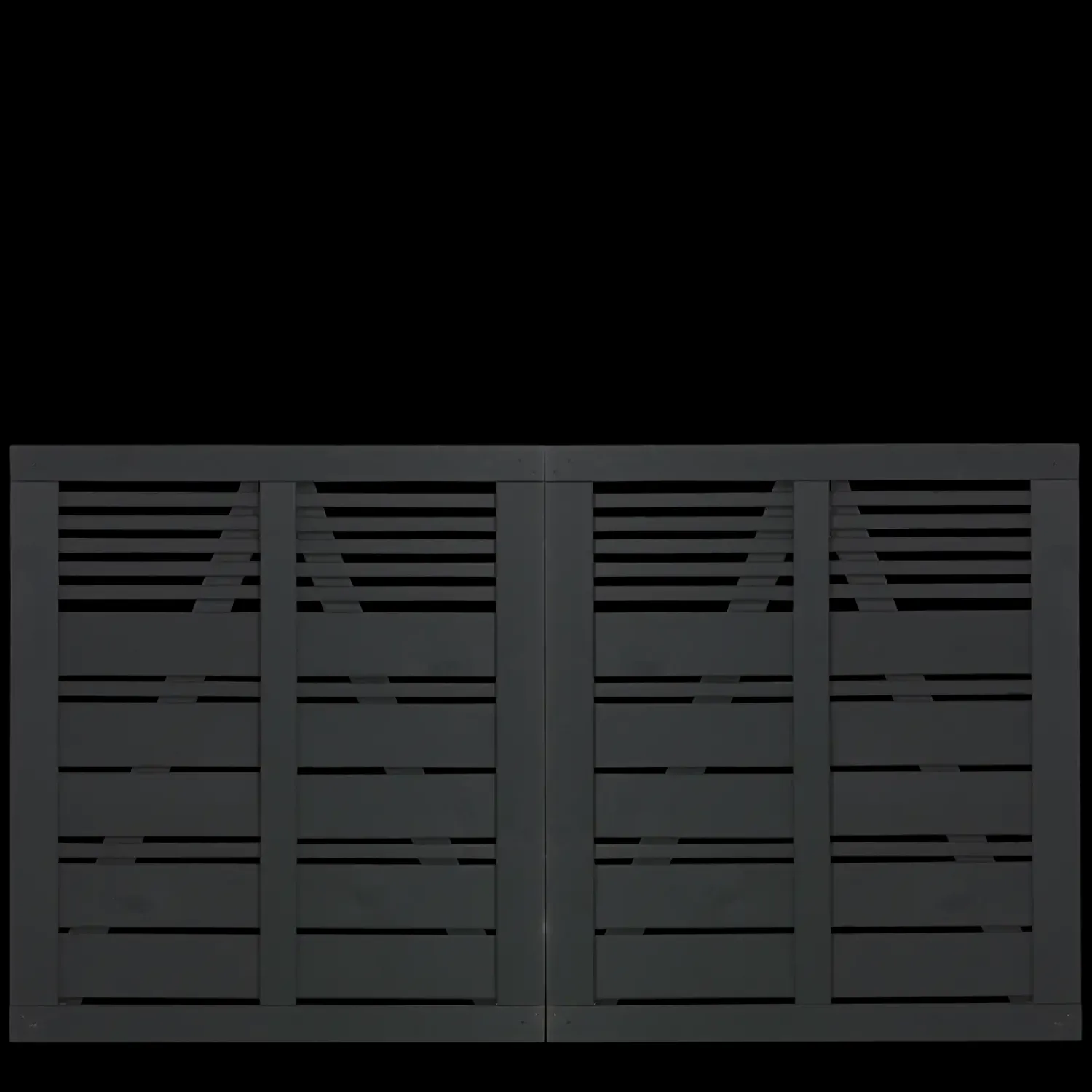 Clearance Plus Silence dobbeltlåge 200x110 cm sort