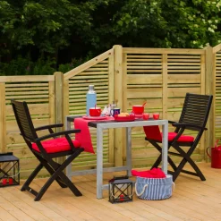 Plus Lamelhegn^Silence hegn 176x110 cm trykimprægneret