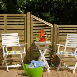 Plus Lamelhegn^Silence hegn 176x110 cm trykimprægneret