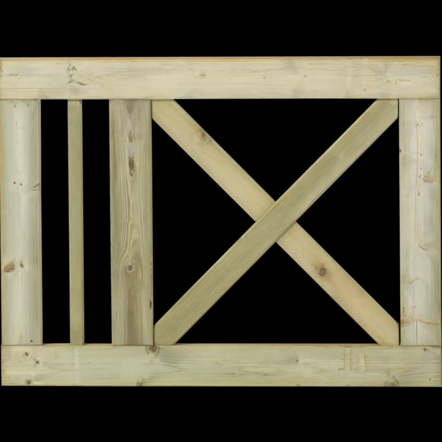 Plus Havelåger^Slot enkeltlåge 100x75 cm trykimprægneret