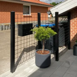 Best Plus stålespalier Maske str 10x10 sort/galv