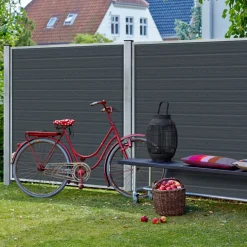 Plus Tilbehør Til Hegn^stålespalier m/kant 900x1800 mm sort