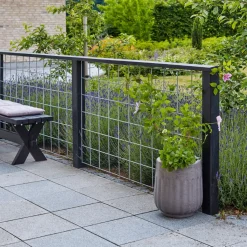 Clearance Plus stålespalier 800x1400mm Ø5mm varmgalv. 10x10 cm