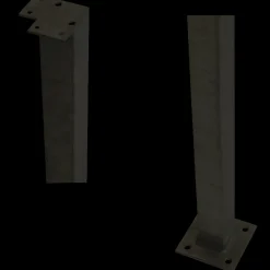 Plus Stolper Og Hegnspæle^Stålstolpe m/fod til håndliste hjørnestolpe 4,5x4,5x103,3 cm