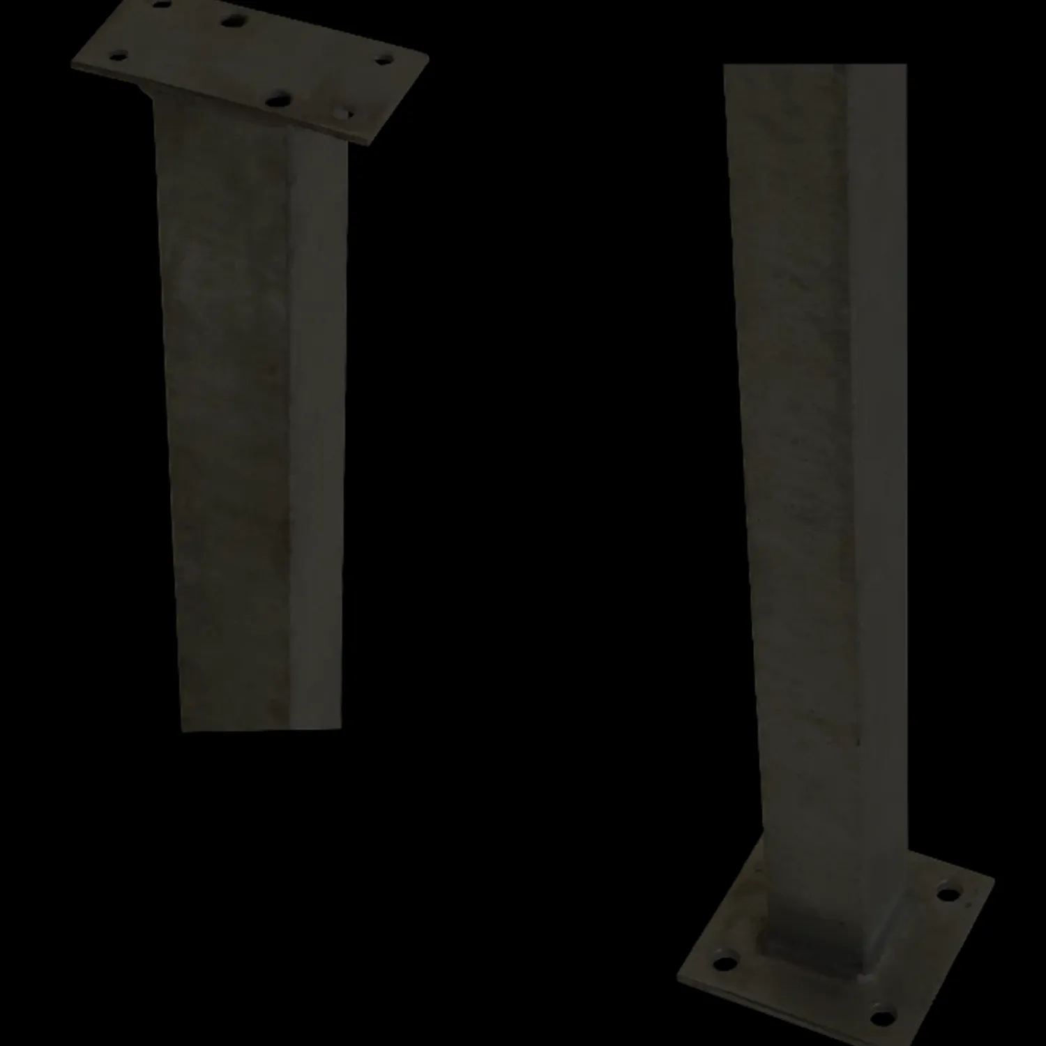 New Plus Stålstolpe m/fod til håndliste 4,5x4,5x103,3 cm