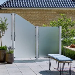 Plus Stolper Og Hegnspæle^stålstolpe m/fod 80x80 mm længde 96 cm galvaniseret