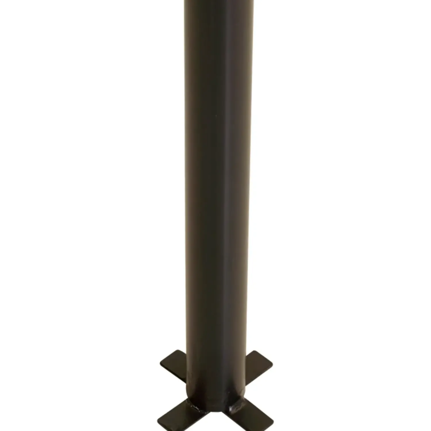 Outlet Plus stålstolpe rund t/nedgravning Ø42,4mm x 186 cm sort