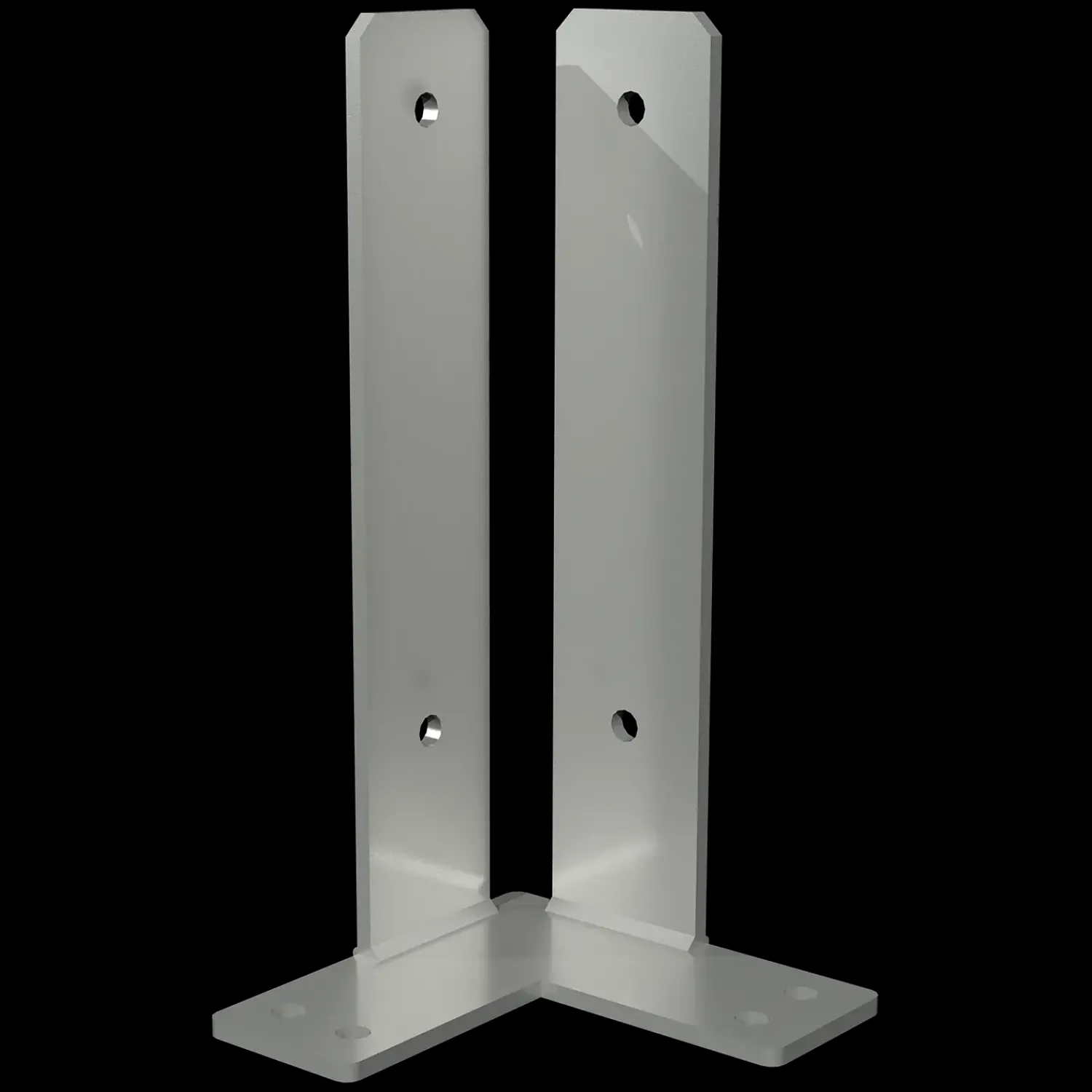 New Plus stolpefod t/fundament hjørne 9x9 cm varmgalvanisert