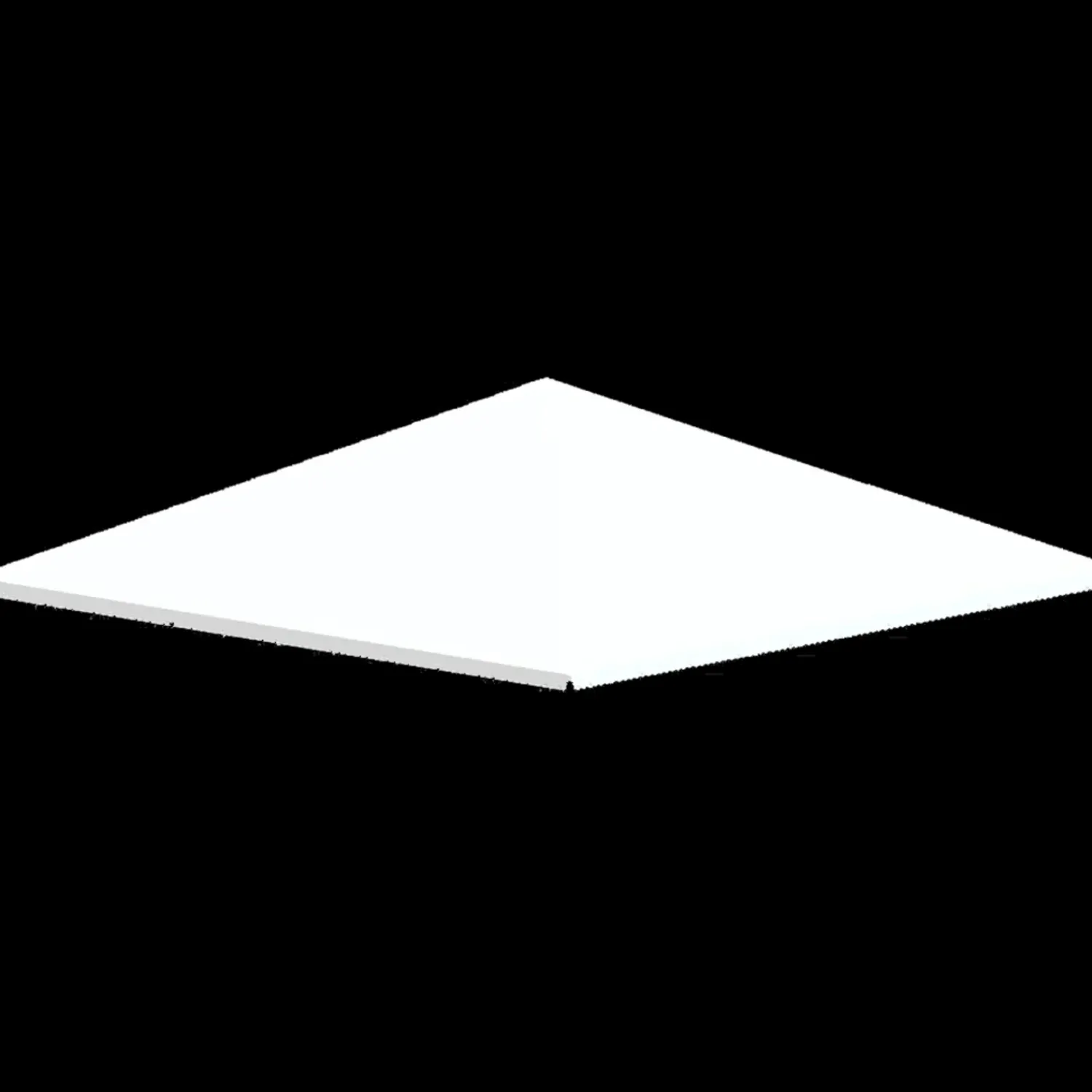 Hot Plus Tagdug - hvid polyester 387x387cm