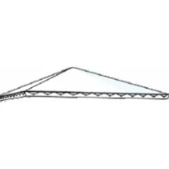 Hot Plus Tagdug - hvid polyester 387x387cm