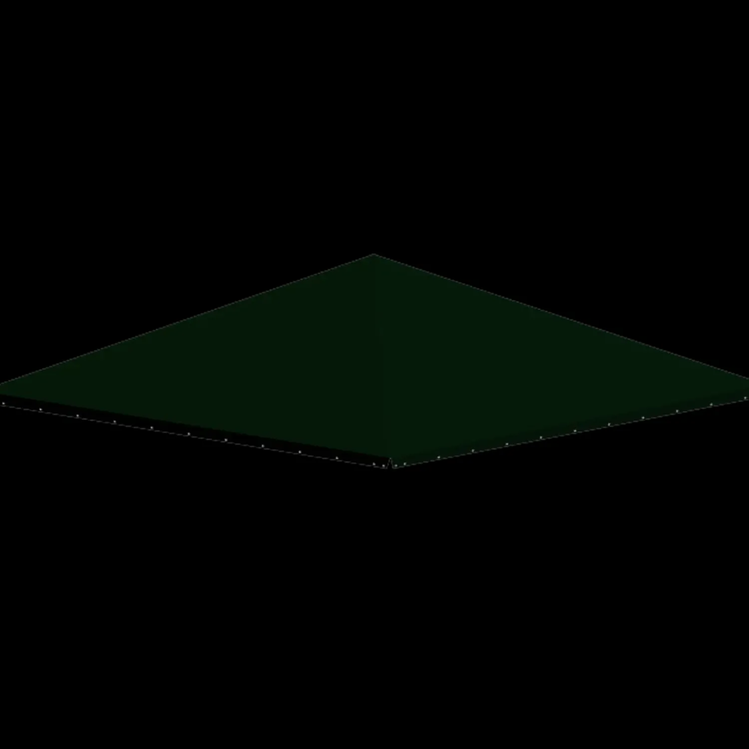 Discount Plus Tagdug - sort polyester 387x387cm