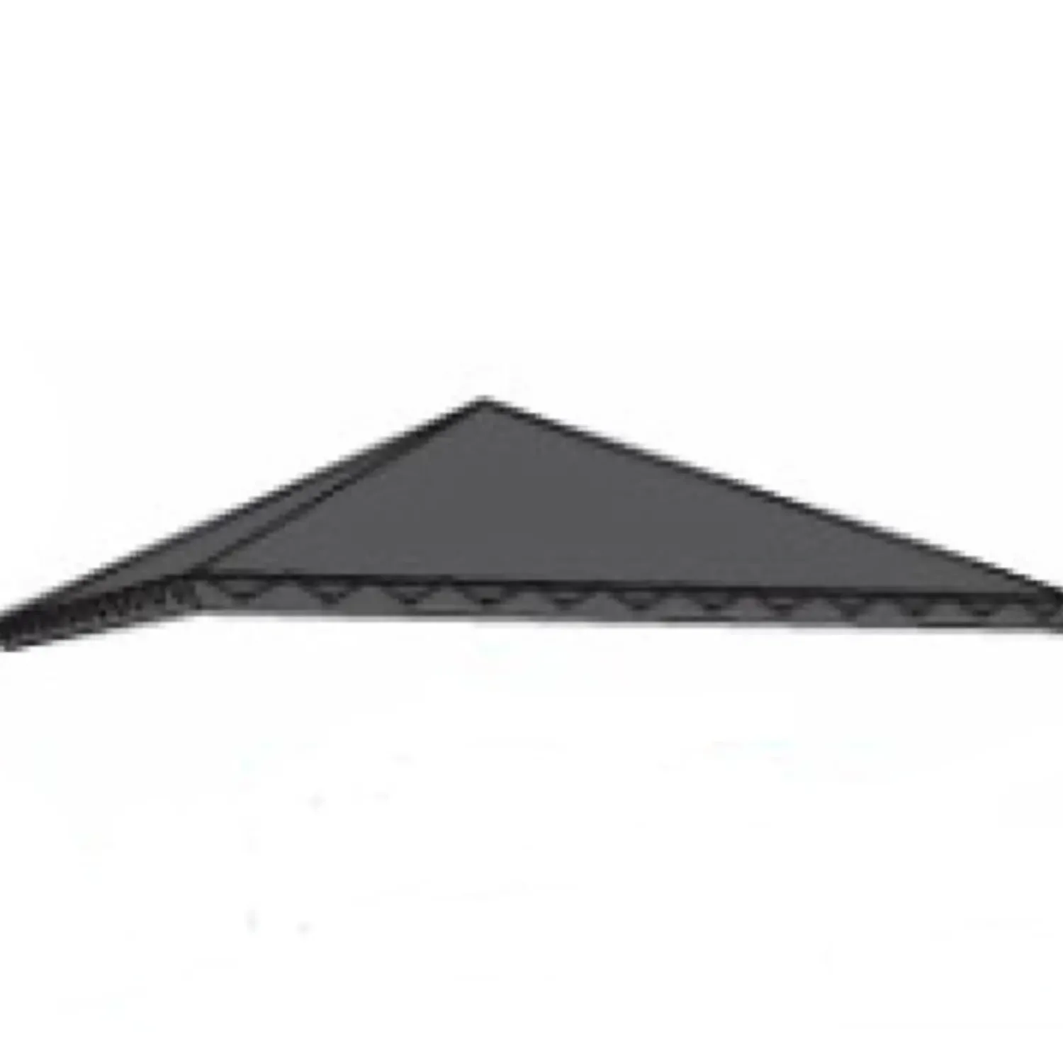 Discount Plus Tagdug - sort polyester 387x387cm