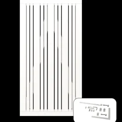 New Plus Tangent Enkeltlåge inkl. beslag 95x180 cm hvid