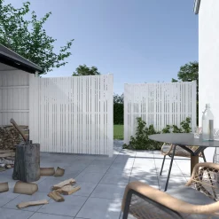 Plus Træhegn^Tangent Hegn  180x180 cm hvid