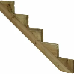 Discount Plus Terrassetrappe 5 trin 88x126 cm 34,2°  180 cm