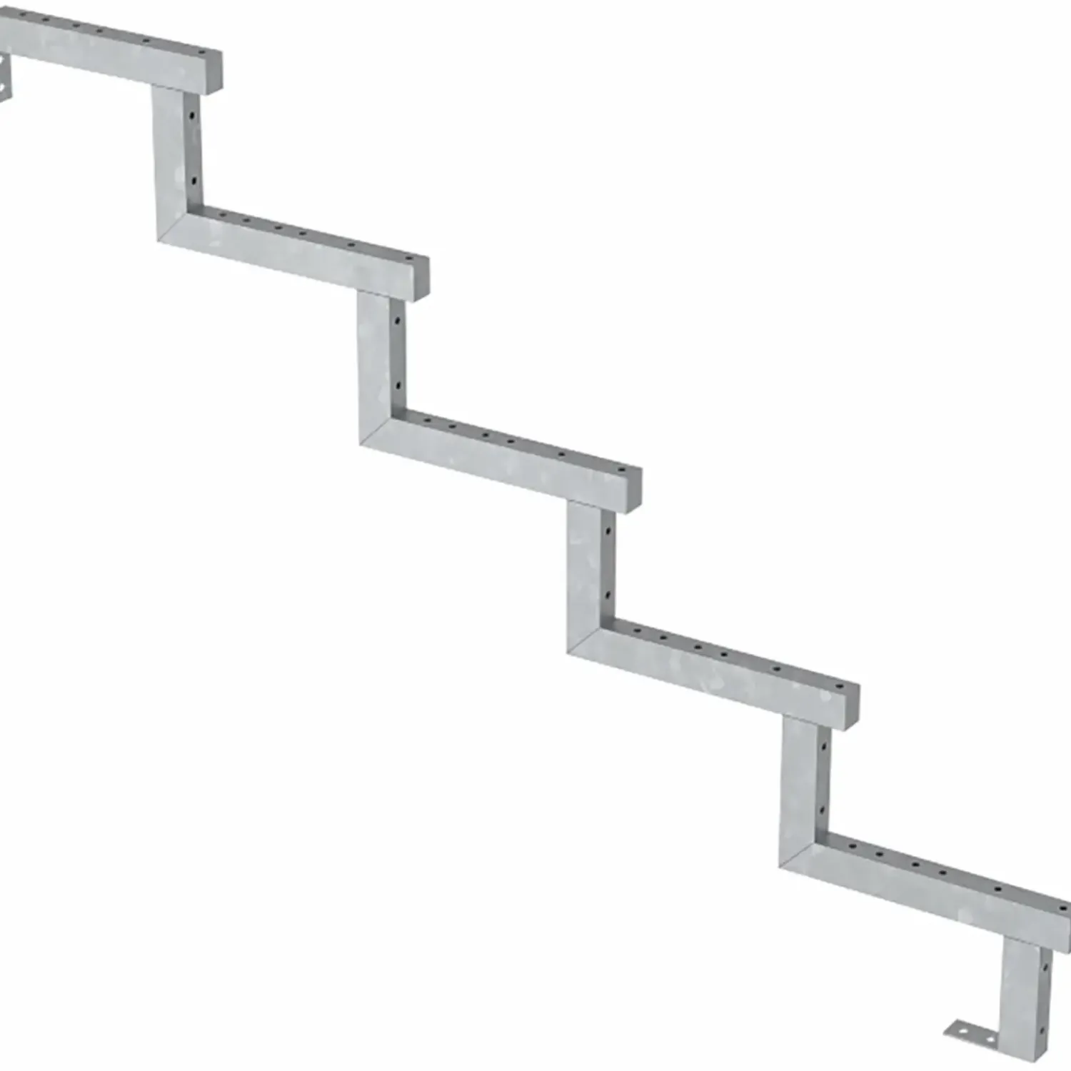 Plus Trapper Og Lemme^Terrassetrappe 5 trin 88x129 cm 34,2° 180 cm