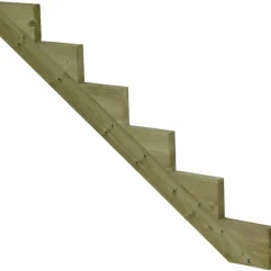 Plus Trapper Og Lemme^Terrassetrappe 6 trin 105x151 cm 34,2°  120 cm