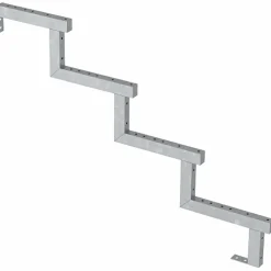 Plus Trapper Og Lemme^Terrassetrappe 4 trin 71x104 cm 34,2°  180 cm