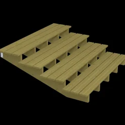 Plus Trapper Og Lemme^Terrassetrappe 4 trin 19° 180 cm