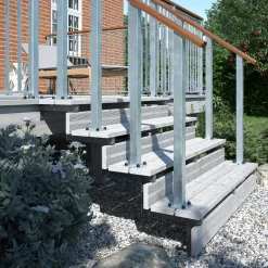 Plus Terrassetrappe 4 trin 71x104 cm 34,2°  120 cm