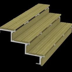 Sale Plus Terrassetrappe 3 trin 54x79 cm 34,2° 180 cm