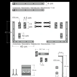 Plus Havelåger^Tokyo dobbeltlåge inkl. beslag 200x90 cm hvid