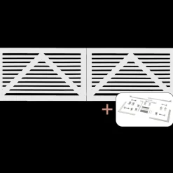 Plus Havelåger^Tokyo dobbeltlåge inkl. beslag 300x90 cm hvid