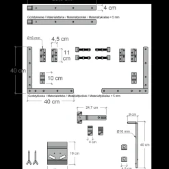 Plus Havelåger^Tokyo dobbeltlåge inkl. beslag 300x90 cm hvid