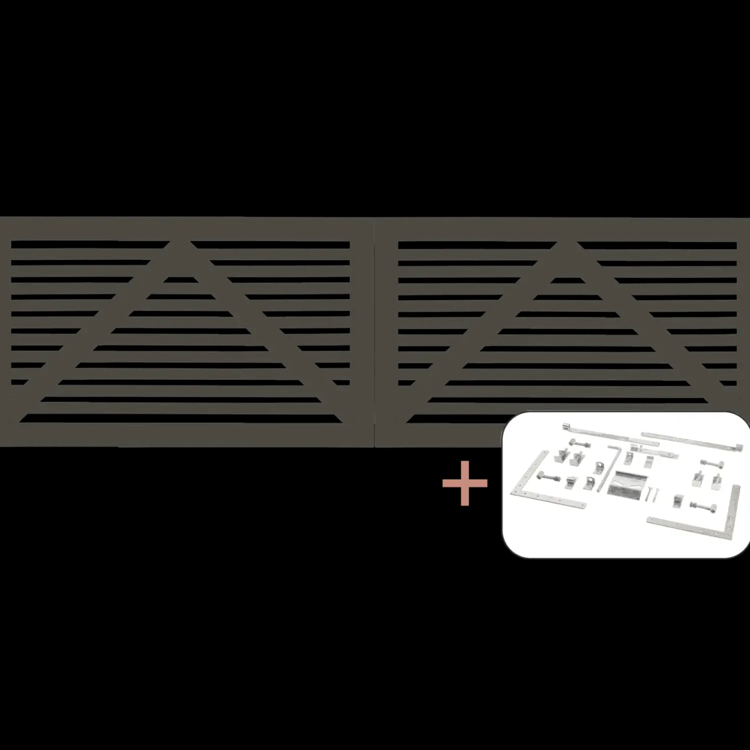 Plus Havelåger^Tokyo Dobbeltlåge inkl. beslag 300x90 cm