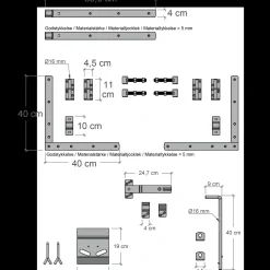 Plus Havelåger^Tokyo Dobbeltlåge inkl. beslag 300x90 cm