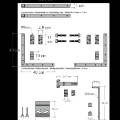 Plus Havelåger^Tokyo dobbeltlåge inkl. beslag 200x90 cm sort