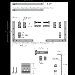 Plus Tokyo Dobbeltlåge inkl. beslag  200x90 cm