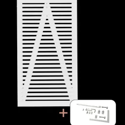 Plus Havelåger^Tokyo enkeltlåge inkl. beslag 100x90 cm hvid