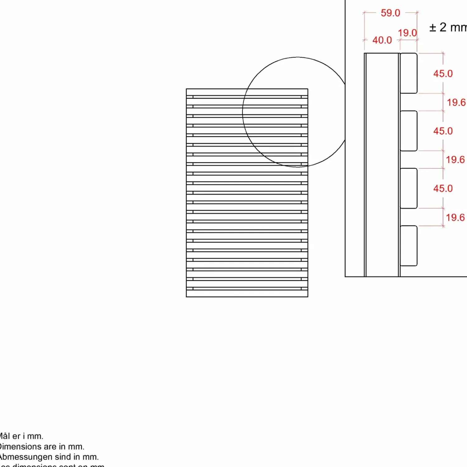 Online Plus Tokyo hegn 83×140 cm ThermoWood®