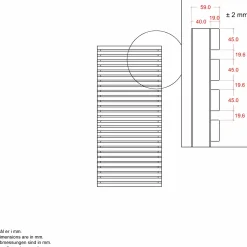 Online Plus Tokyo hegn 83×140 cm ThermoWood®