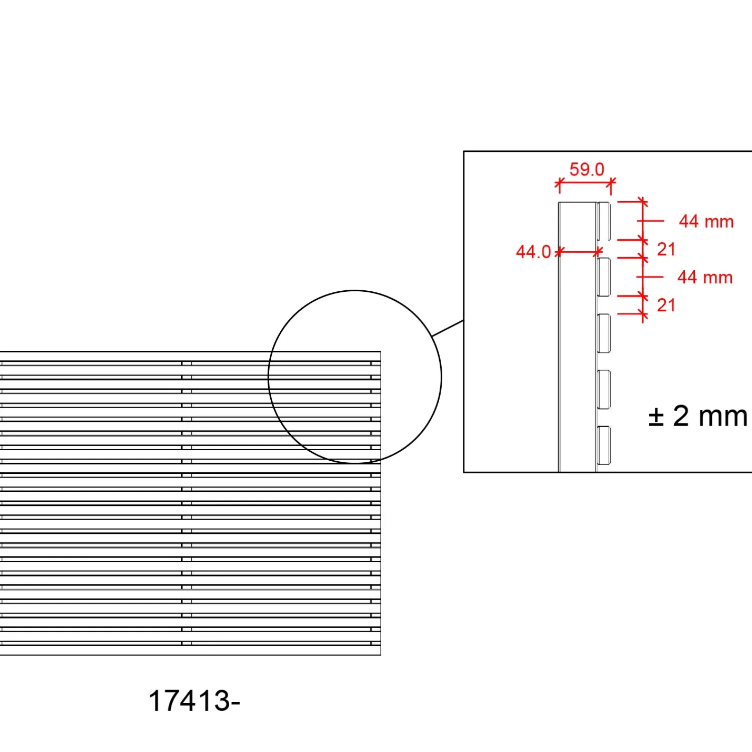 Plus Lamelhegn^Tokyo Hegn 180x90 cm umbragrå