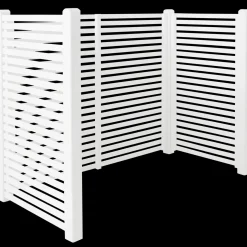 Plus Renovationsskjuler^Tokyo renovationsskjuler m/træstolper t/nedgravning hvid