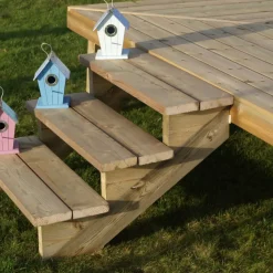 Plus Trapper Og Lemme^trappevange 546226 3 trin trykimp. træ