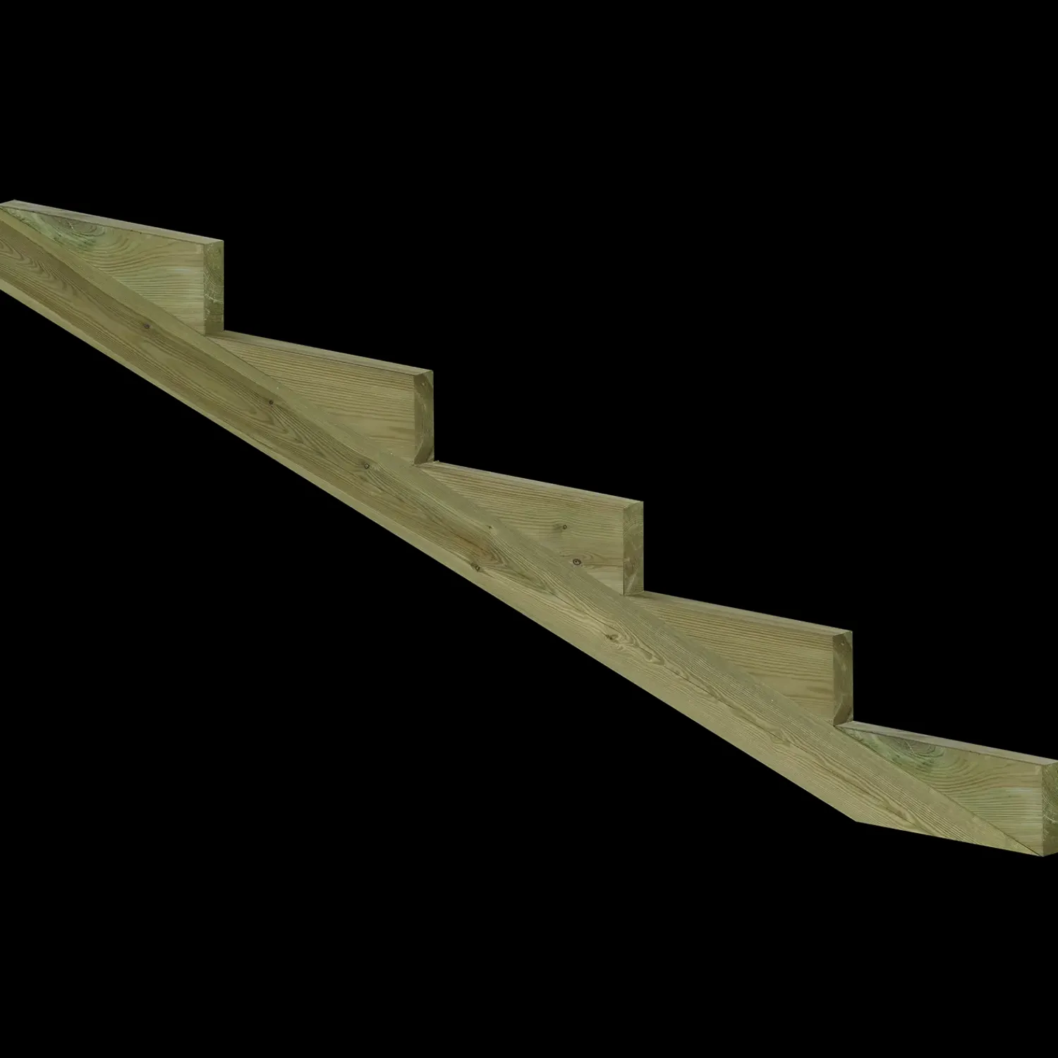 Discount Plus trappevange 5 trin 19° 195x65 cm tryk imp.