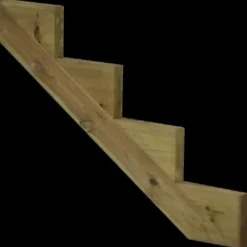 Plus trappevange 7 trin trykimp. træ