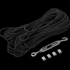 Plus Tørrestativer^tørresnor t/tørrestativ Ø4 mm x 20 m sort