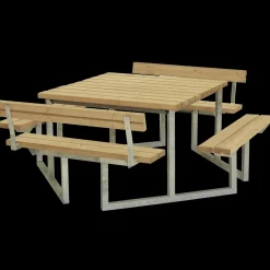 Plus Bord- Og Bænkesæt^Twist Bord/Bænkesæt m/2 ryglæn 204 cm ThermoWood®