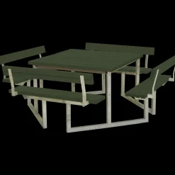 Plus Bord- Og Bænkesæt^Twist bord/bænkesæt med 4 ryglæn 227 cm trykimp